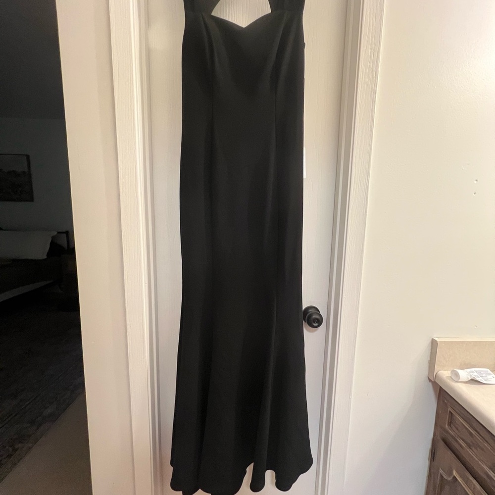 Elegant Black Evening Gown size 8 NWT